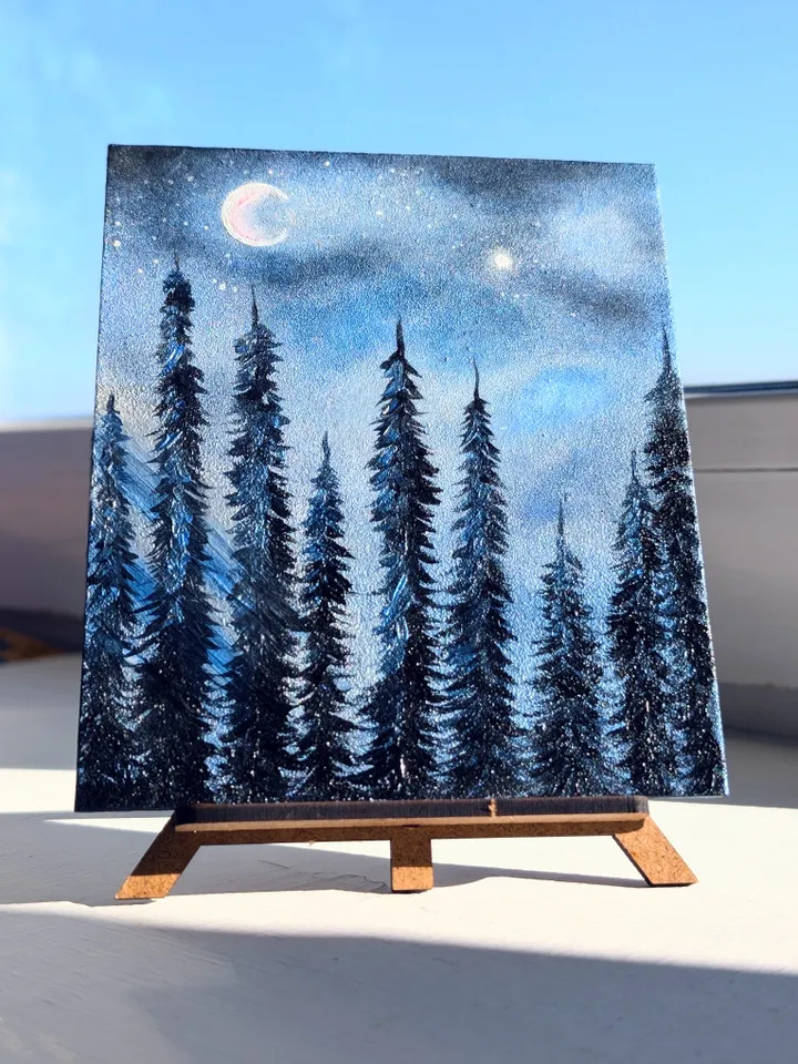 "Night Forest" 🌚miniature painting
11*13 cm