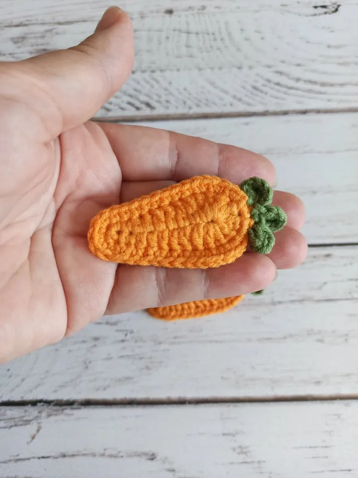 Crochet hairpin for girls,handmade hair accessories,carrot and rabbit hair clips
