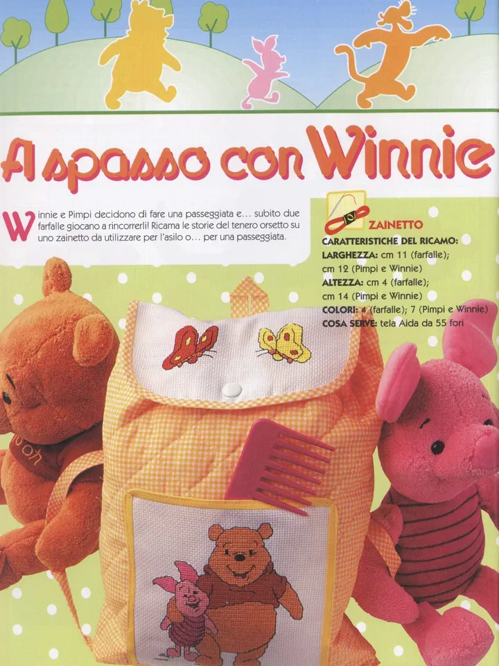 Winnie Pooh and Friends Cross Stitch Pattern Digital Download PDF