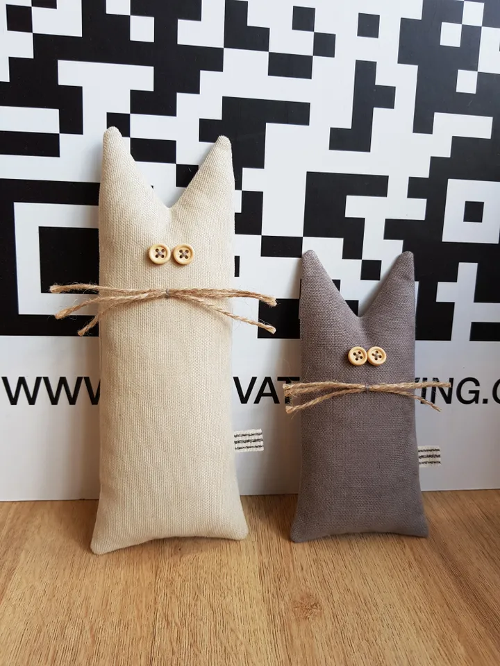 Cats sewing patterns pdf (2 size), set of 2 digital tutorials, rag dolls diy