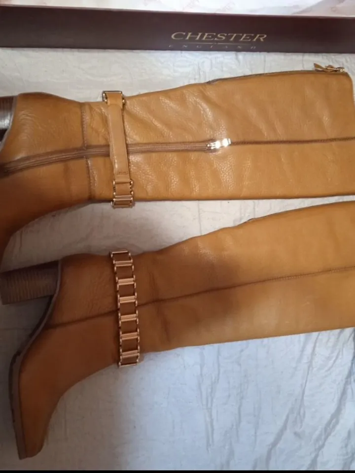 Chester new women's winter leather boots 37p