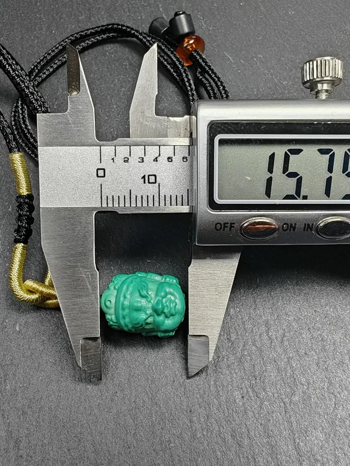 Optimized Turquoise Mahakala Amulet, Gandhanra Hand Carved Tibetan Protective Charm,Spiritual Necklaces