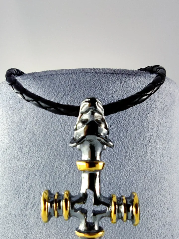 Pendant - Wolf's Cross - Thor's Hammer