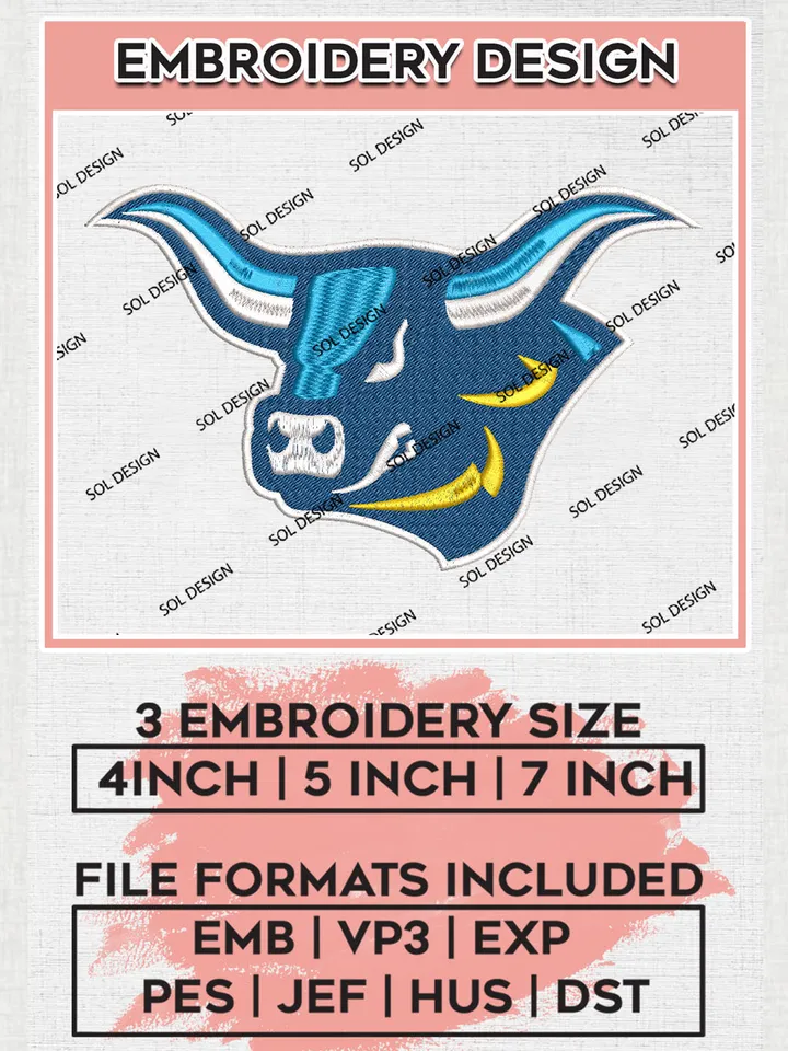 NCAA Alfred State Pioneers College Team Head Mascot Logo Embroidery Design Files, NCAA Alfred State Pioneers Machine Embroidery, NCAA Teams, 3 sizes, NCAA Machine embroidery designs, Digital Download