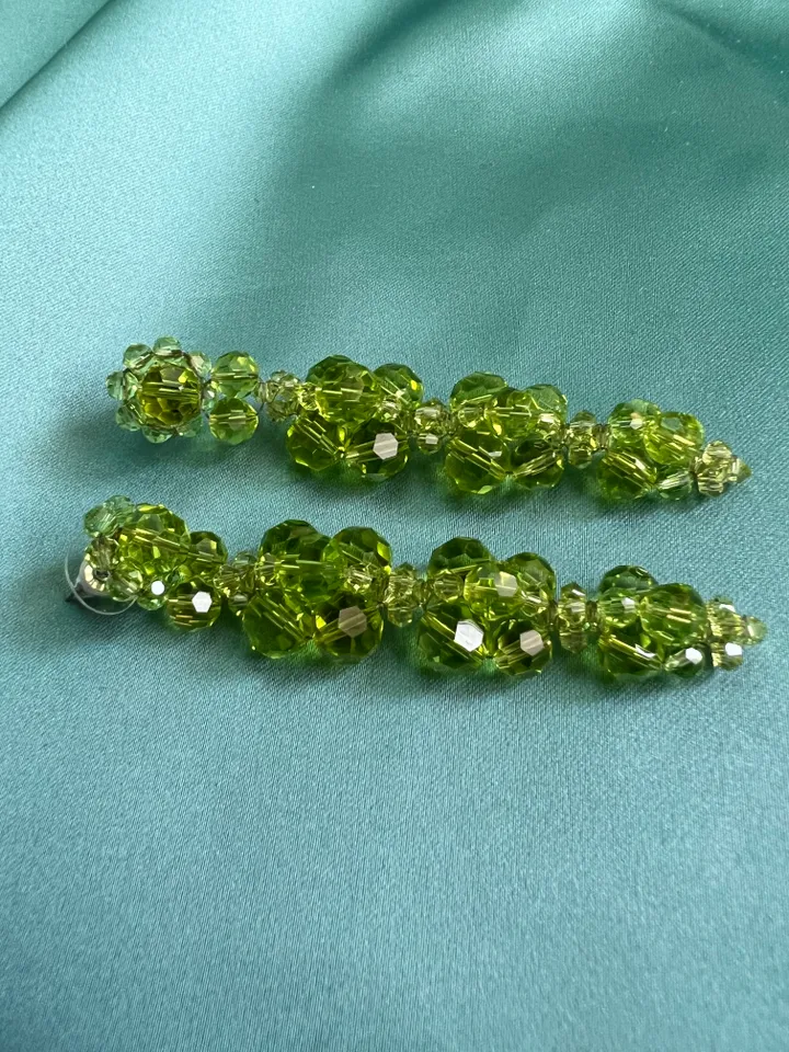 Cluster Drip Beaded Earrings