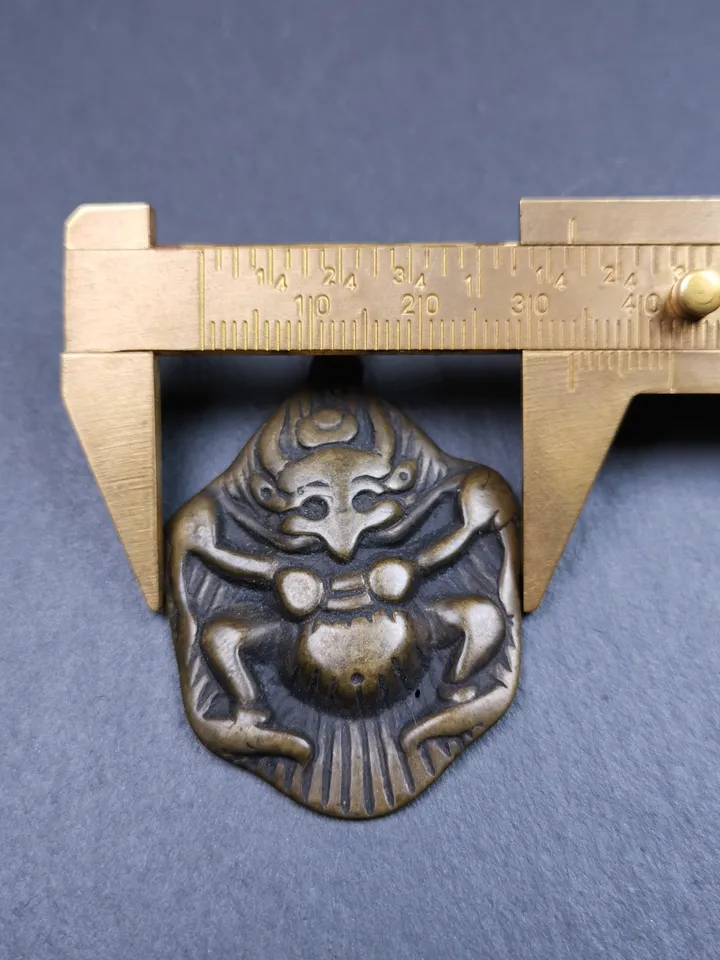 Gandhanra Antique Tibetan Buddhist Amulet Pendant - Garuda - The Golden-Winged Bird, Crafted from Copper,Size 2.1&quot; * 1.4&quot;