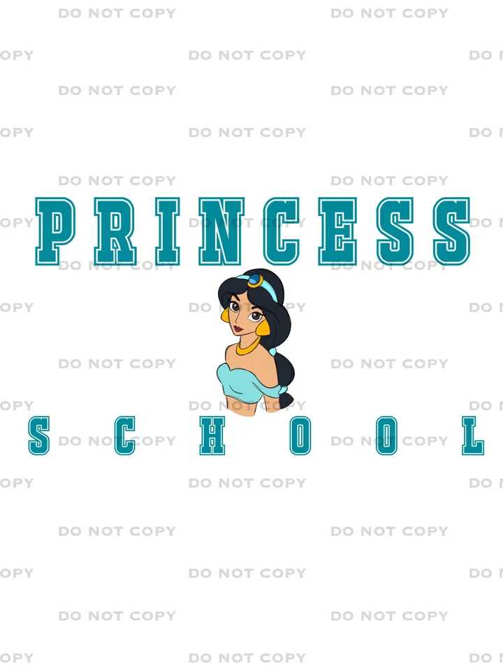 All princess png clipart, Jasmine PNG, Mermaid sublimation design, Princess school clipart