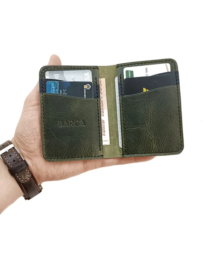 Pattern of a leather cardholder wallet for cards in PDF format with 4 mm steps. Pattern of a leather mini wallet.