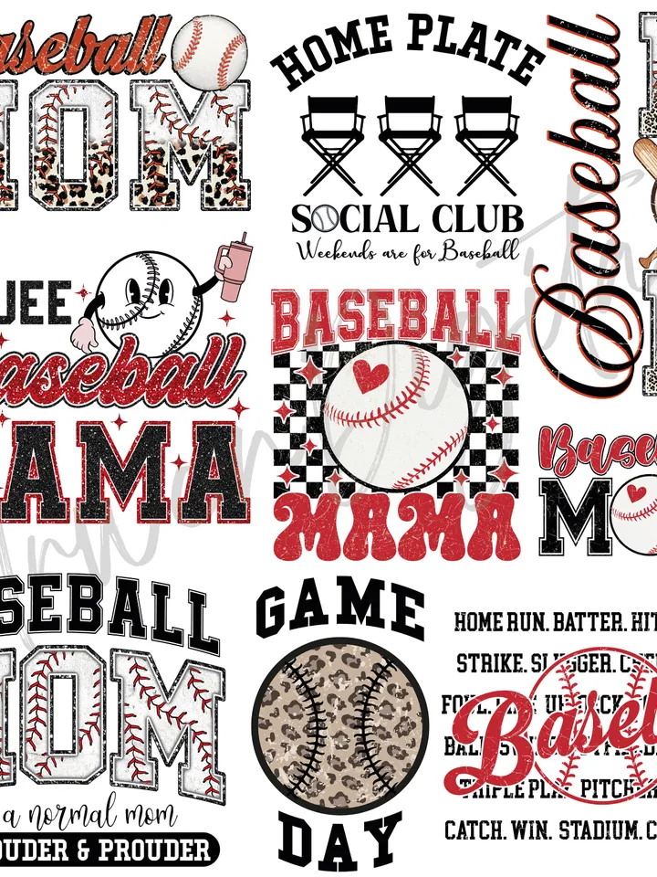 Baseball Bundle PNG, Glitter Baseball PNG, Baseball Mom Shirt Design,Boujee Baseball PNG, Baseball Mama Png, Sublimation Design