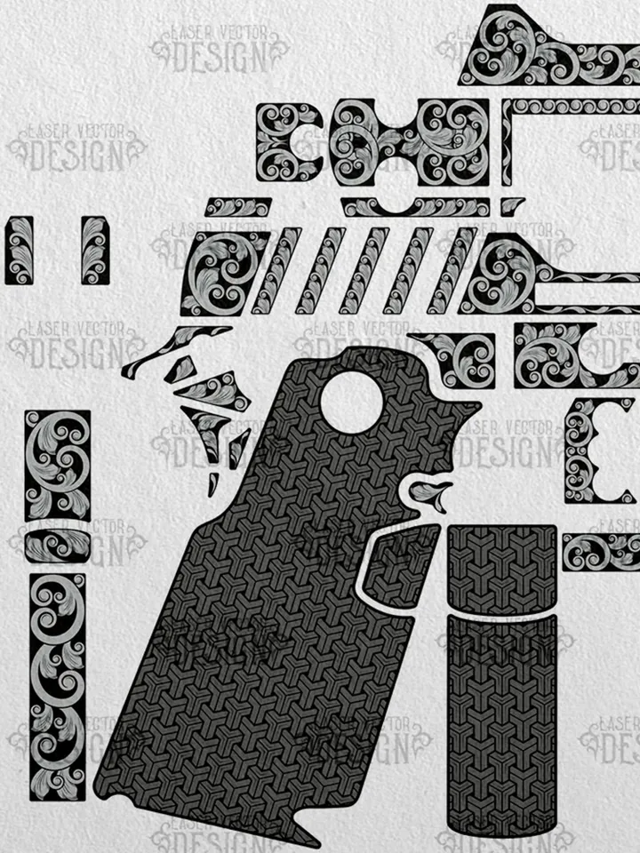 VECTOR DESIGN Springfield Armory 1911 DS Prodigy AOS Scrollwork 2