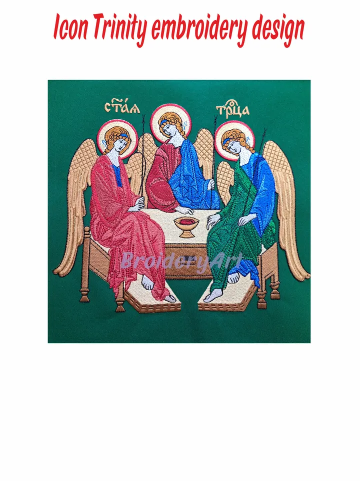 Icon Trinity embroidery design