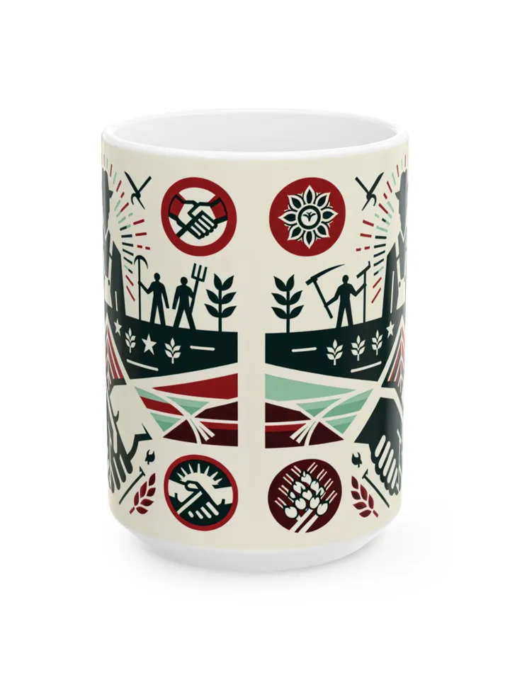 Ceramic Mug, Sí Se Puede Coffee Cup, Worker Solidarity Gift, Social Justice Mug, Farm Workers Unite Cup, César Chávez Day Gift, 11oz &