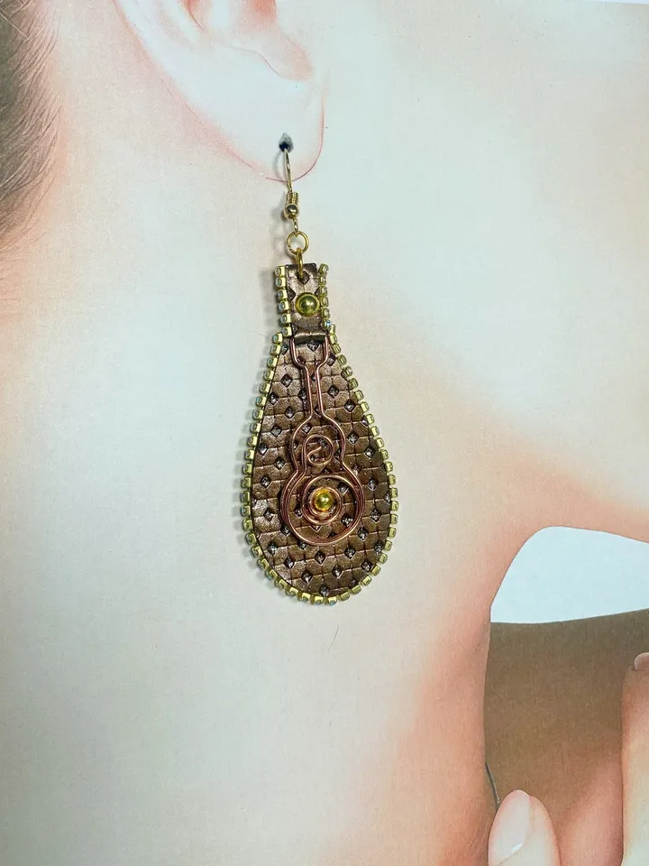 Designer handmade earrings. Handmade jewelry.