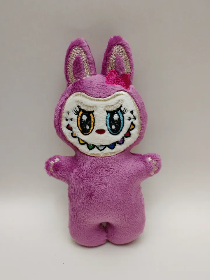 ITH Cute Labubu toy soft stuffed in the Hoop Digital Design for Machine Embroidery