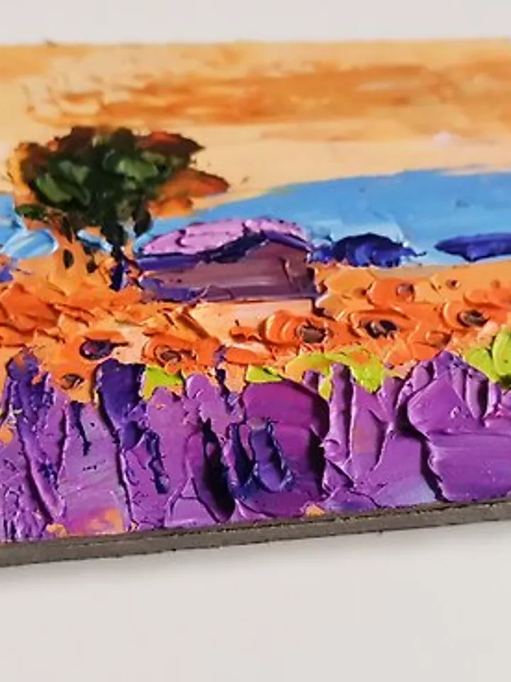 Italy Painting 油畫原作 Original Art 手工油畫 Oil Painting 油畫 Toscana Lavender by Verafe