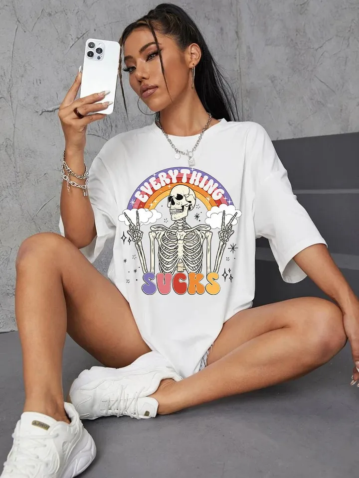 Everything Sucks PNG-Funny Sublimation Digital Design Download-adult humor png, sarcastic png, skeleton png, png for adults, colorful png