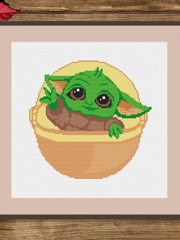 Baby Yoda Cross Stitch Pattern, Movies Cross Stitch Pattern, Movie Pattern, Wizard Cross Stitch Pattern, TV Cross Stitch Patterns #mv022