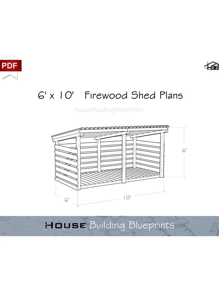 Diy 6 x 10 firewood shed plans for outdoor pdf. Timber frame shed plans for garden. Wooden backyard firewood shed storage plans.