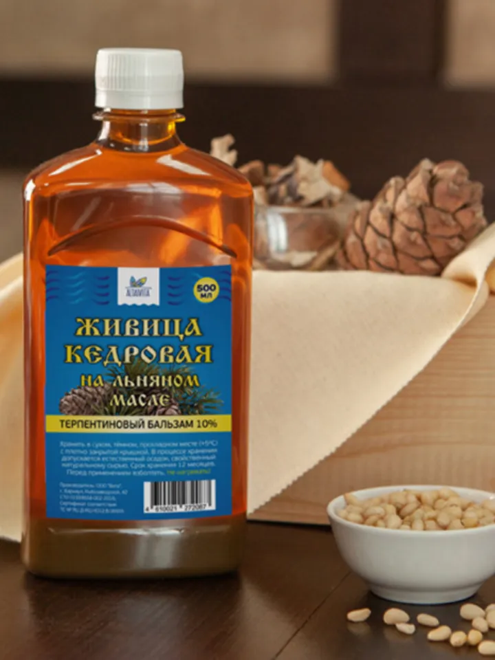 Cedar oleoresin on linseed oil turpentine balsam 10 500 ml