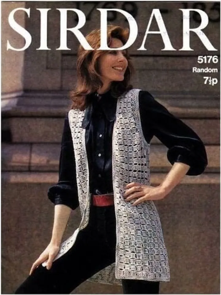 Vest crochet pattern, waistcoat crochet pattern, summer vest crochet pdf
