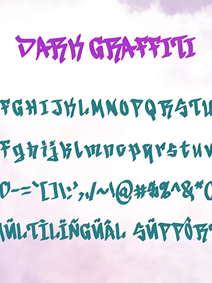 Dark Graffiti Font