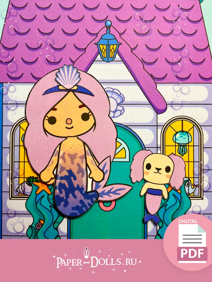 Toca Boca Mermaid's Paper House