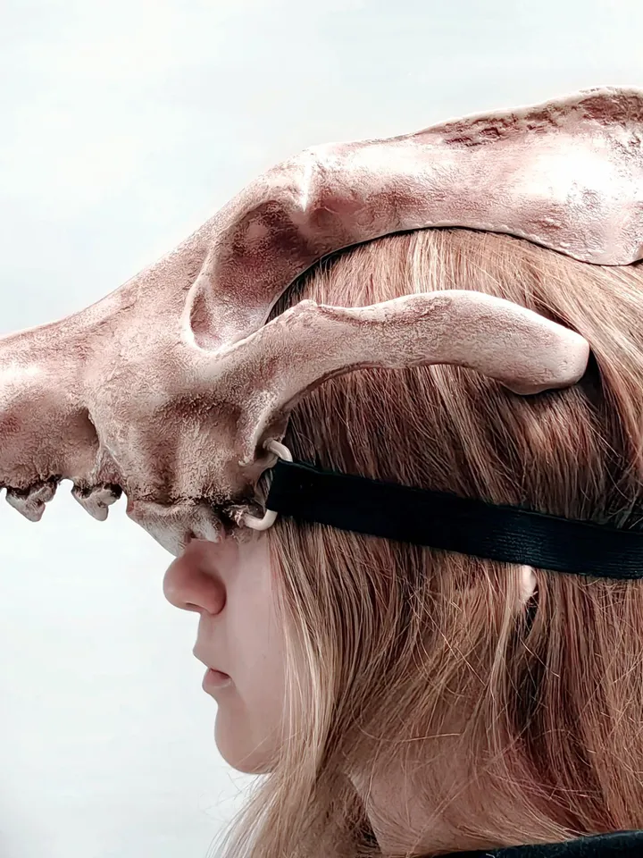 Wolf head mask, Realistic Skull Mask, wolf mask, resin skull mask, tribal headpiece, Headpiece skull, ritual mask, pagan headdress