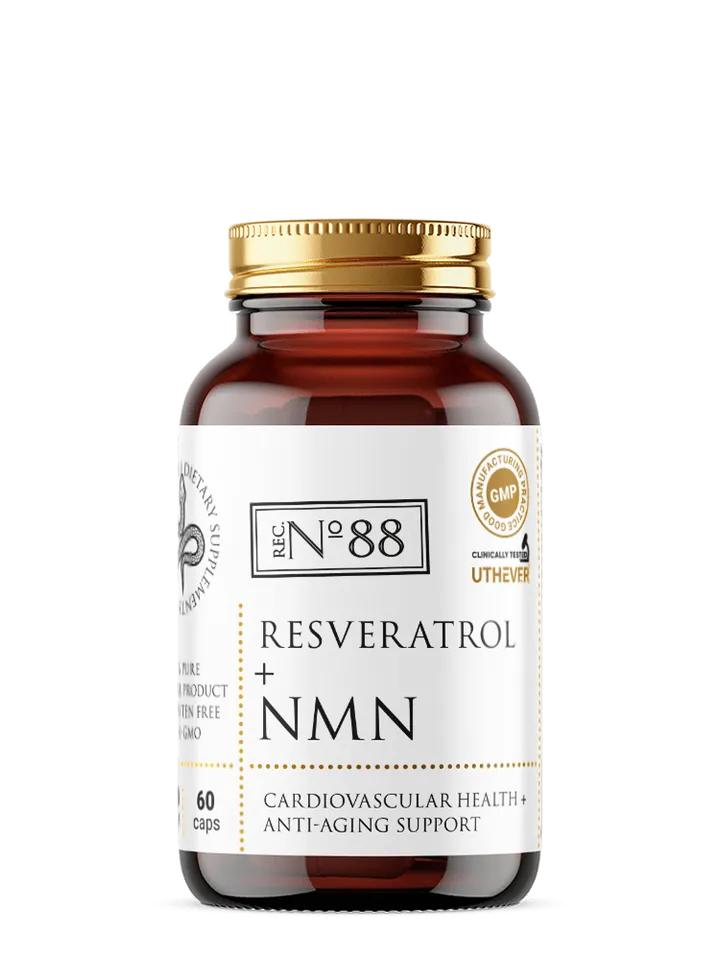 NMN 250 mg + Resveratrol 100 mg, NMN Uthever, NMN Effepharm, 60 capsules.