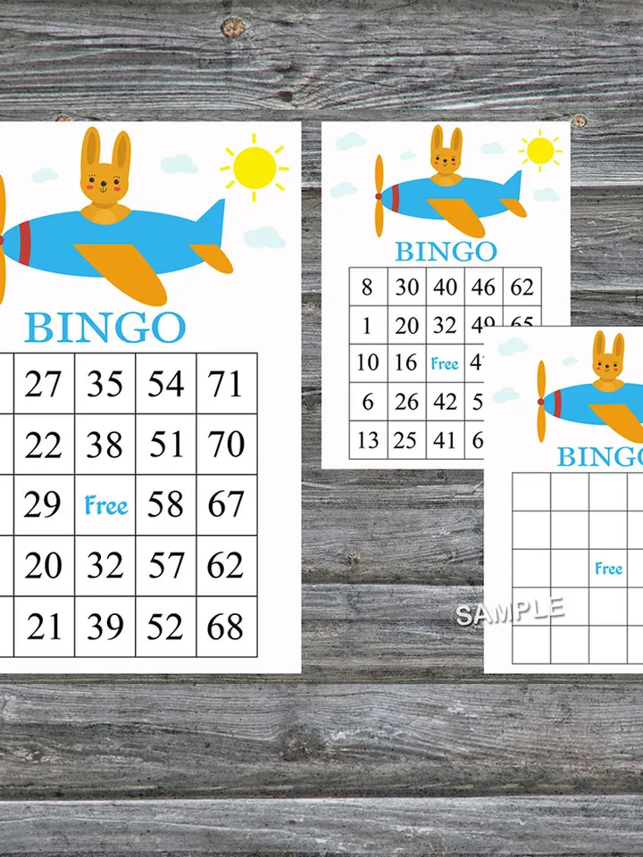 Toy aircraft bingo cards,Toy aircraft bingo game,Toy aircraft printable bingo cards,60 Bingo Cards,INSTANT DOWNLOAD--196