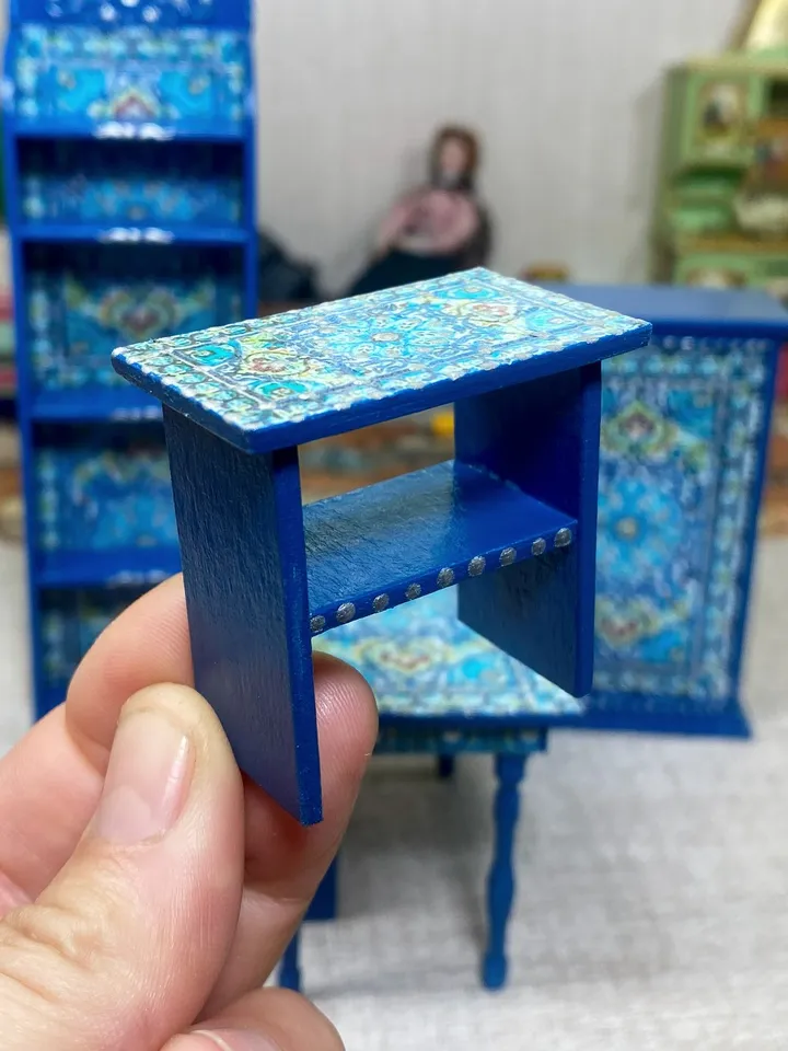 Furniture for a doll. 1:12. Miniature doll furniture. Set of furniture.