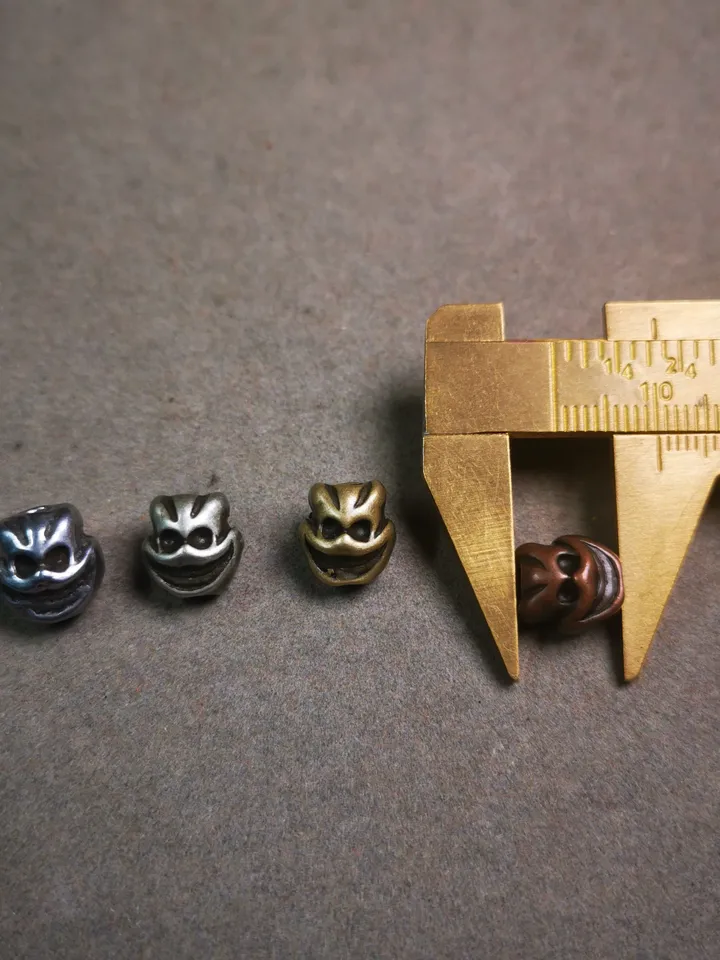 Gandhanra Handmade Tibetan Pendant Bead,Spacer Beads for Mala,Skull Citipati Bead for Prayer Beads,Jewelry Accessories