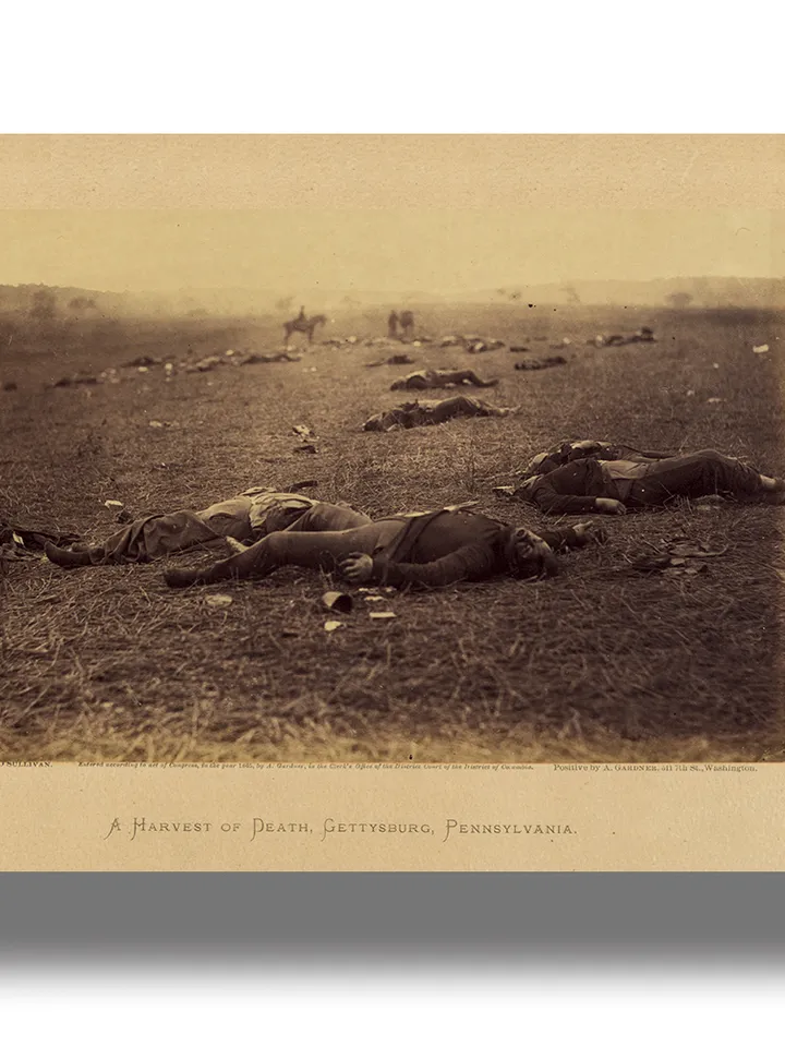 Incidents of the war. A harvest of death.