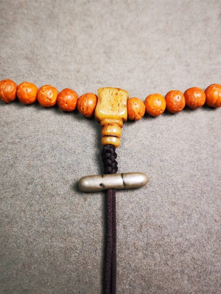 Gandhanra Handmade Tibetan Amulet,Vajra Pendant for Mala,Bag Hanging,0.9" × 0.24"