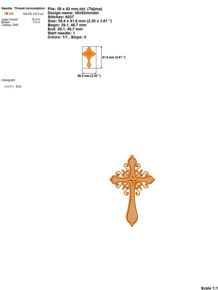 Religious cross embroidery design Machine embroidery pattern 4 sizes, Embroidery files christian cross, Catholic embroidery Holy cross #R48