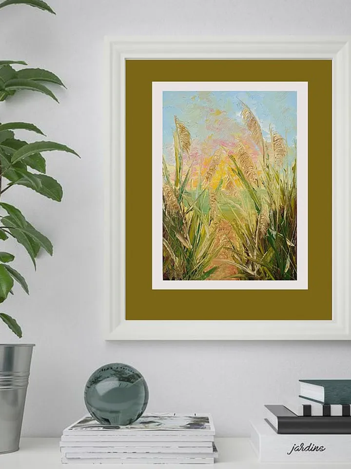 Beach Dunes Painting Coastal Original Art Landscape Wall Art Small Oil Painting