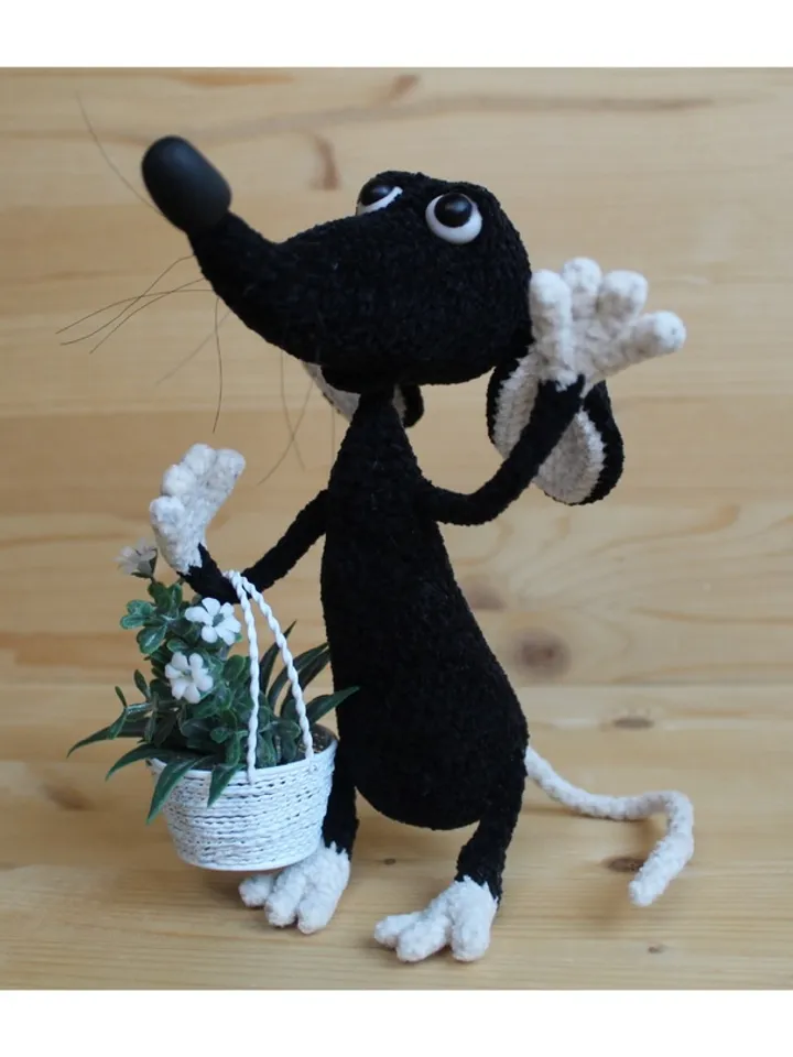 Crochet pattern rat (mouse) - digital pattern PDF
