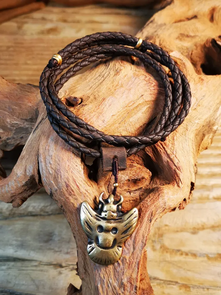 Gandhanra Handmade Tibetan Buddhist Amulet Garuda,Garula,Suparna,Golden-winged Bird Pendant,Made of Lima Brass,30 years old