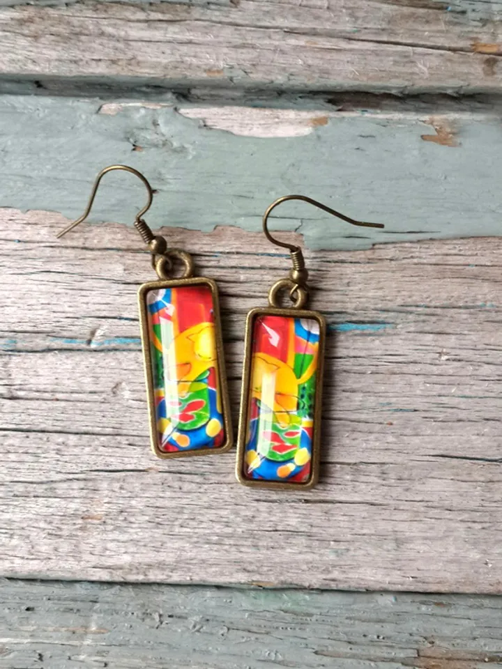 Henri Matisse Cat Earrings Dangle