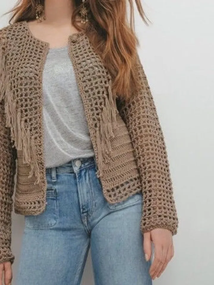 cardigan crochet  pattern , easy cardigan, cardigan mesh cardigan Women, jacket, Cotton , PDF