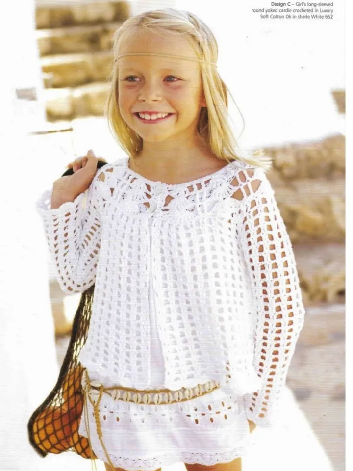 Crochet pattern top, cardigan summer crochet pattern, cover up beach crochet pattern 11*patterns women and girls