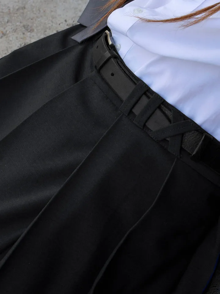 Men's "School Mood" asymmetrical pleated skirt \ Men's skirt \ kilt