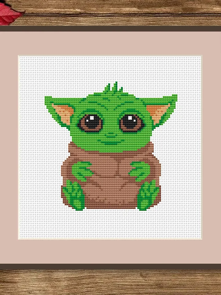 Baby Yoda Cross Stitch Pattern, Movies Cross Stitch Pattern, Movie Pattern, Wizard Cross Stitch Pattern, TV Cross Stitch Patterns #mv020