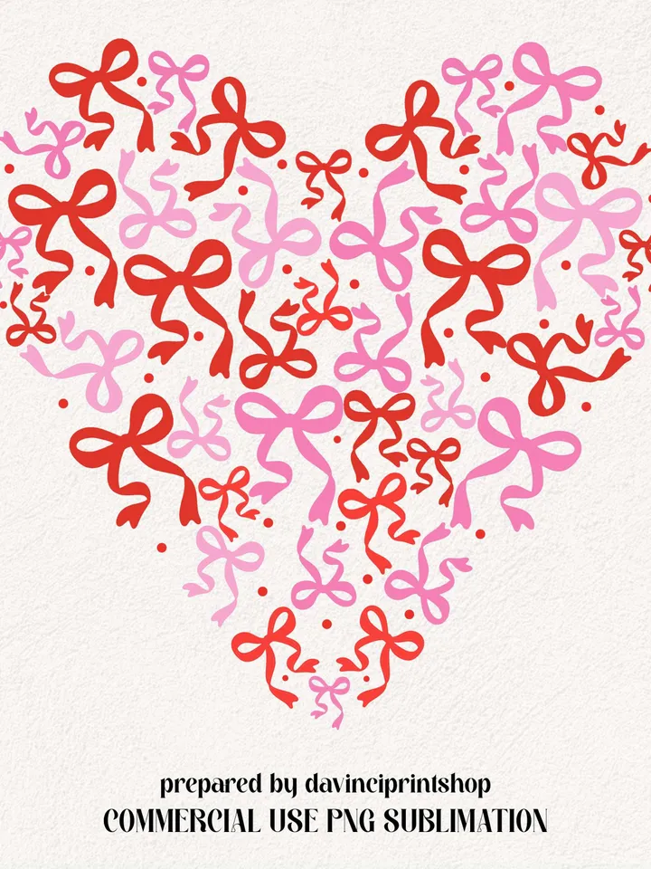 Bow Heart png, Coquette Valentine's Day png, Valentines Shirt png, Cute Valentines png, Heart png, Coquette png, Love png, Sublimation png