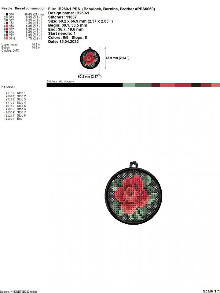 Roses Earrings FSL Cross-stitch Pattern machine embroidery designs digital embroidery pattern free standing lace embroidery motif flower