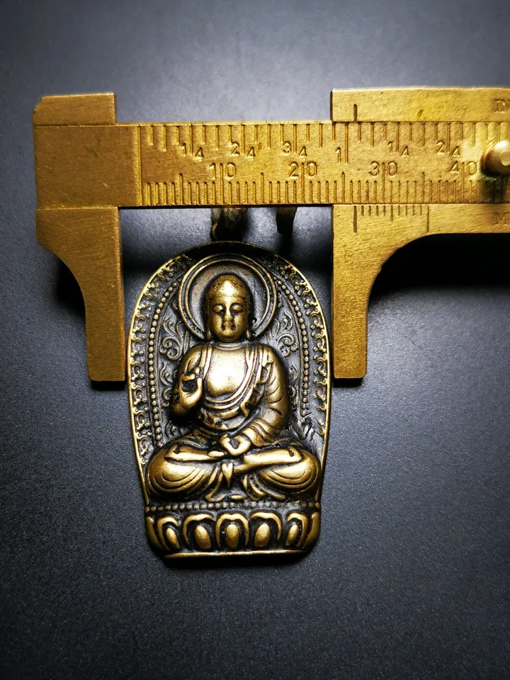 Gandhanra Tibetan Buddhist Amulet,Shakyamuni Pendant,Gautama Buddha Pendant,Made of Brass