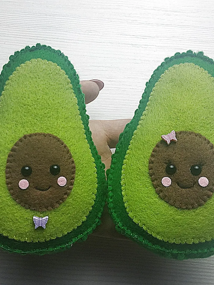 avocado felt pattern, avocado pattern, plush avocado toy, felt pattern, felt kawaii avocado, felt sewing pattern, stuffed avocado gift, felt toys pattern, avocado ornament, toddler kids toys, cute avocado, baby shower gift