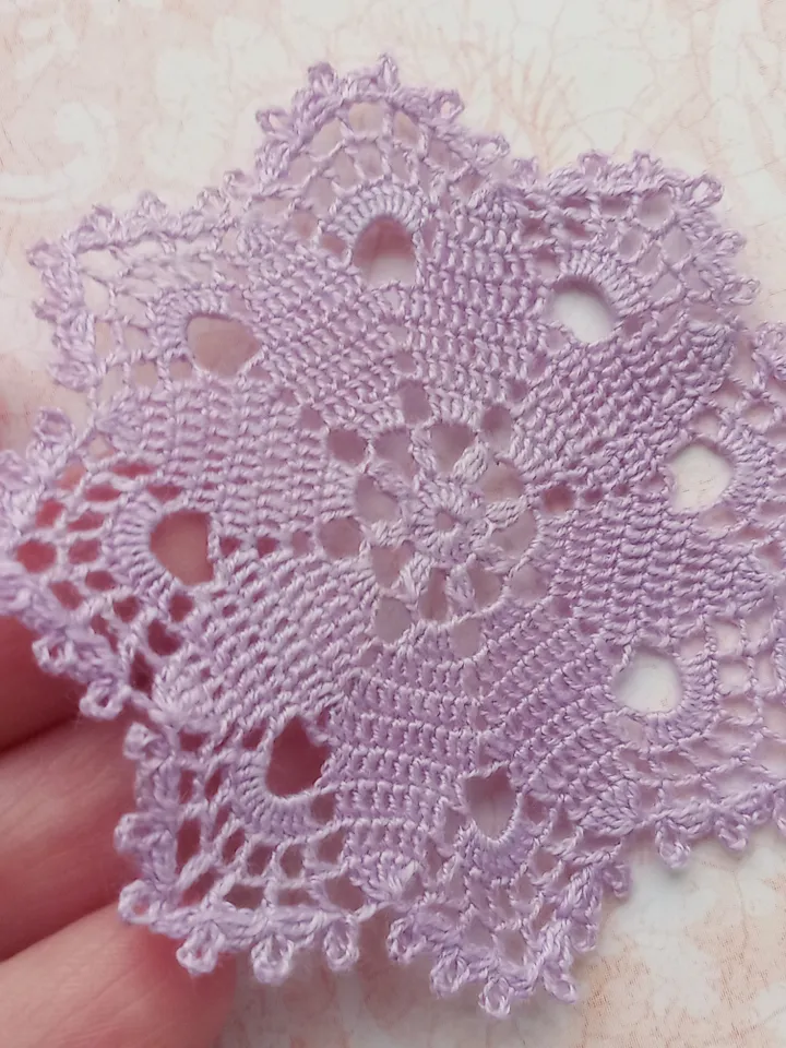 Miniature Lilac Doily