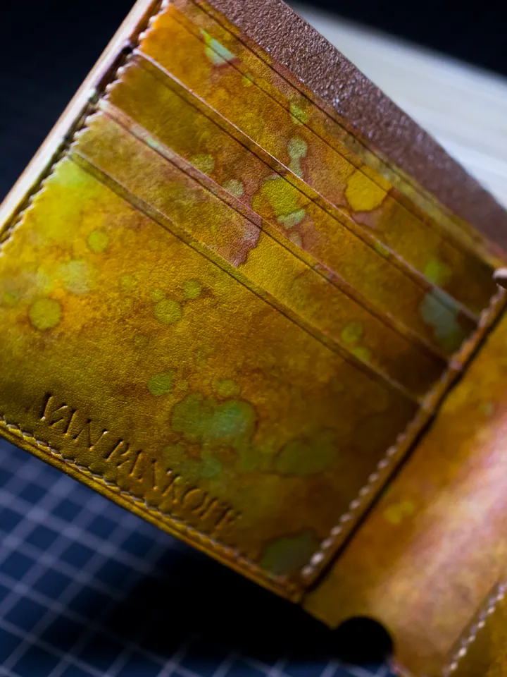 Wallet Genuine brown leather Zombie original handmade