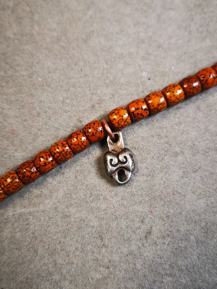 Gandhanra Handmade Mala Counter, Mala Pendant Connecting Ring, Prayer Beads Accessories,Made of Cold Iron