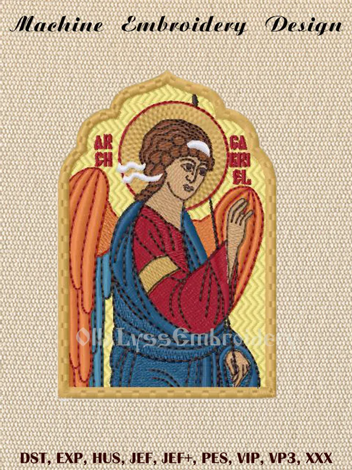The Annunciation icons set of two machine embroidery designs